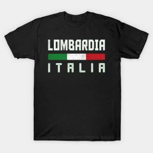 Lombardia Italia / Italy Typography Design T-Shirt